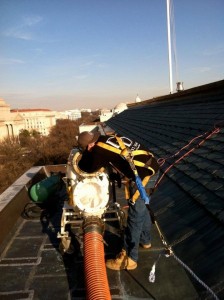 Repairing and lining conduit at the smithsonian