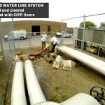 Chilled water line system repair condensors